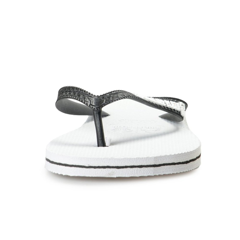 Philipp Plein White/Black Rubber Logo Print Flip Flops Shoes - Picture 5 of 8